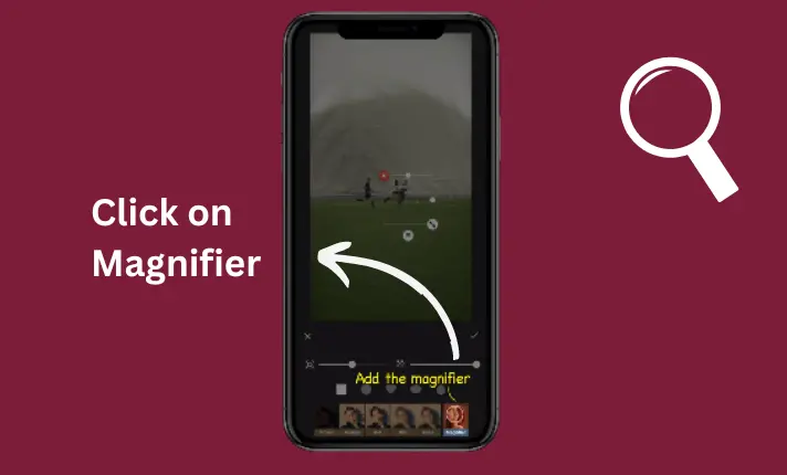 magnifier on inshot app