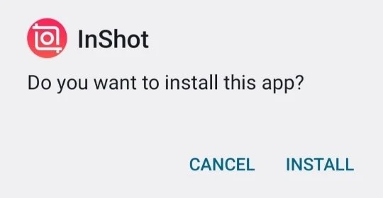Inshot install notification