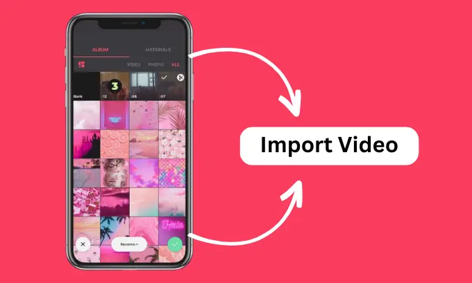 Import video on inshot