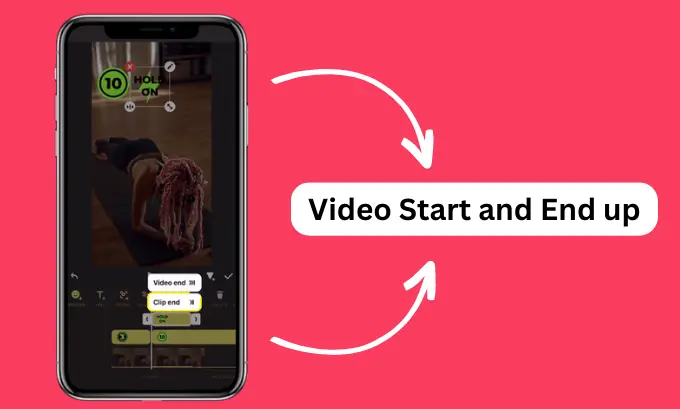 video start and end up option in inshot